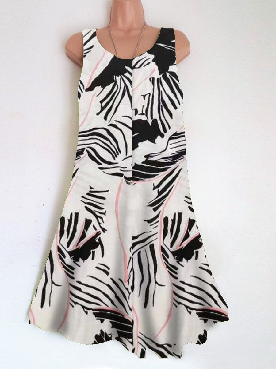 Ladies holiday print dress