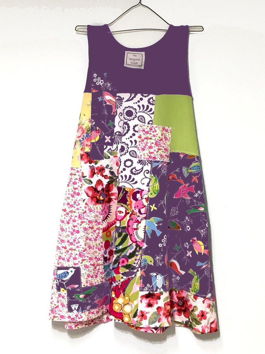 CREW NECK BLACK WOMEN DRESSES SHIFT BEACH PANELED FLORAL DRESSES