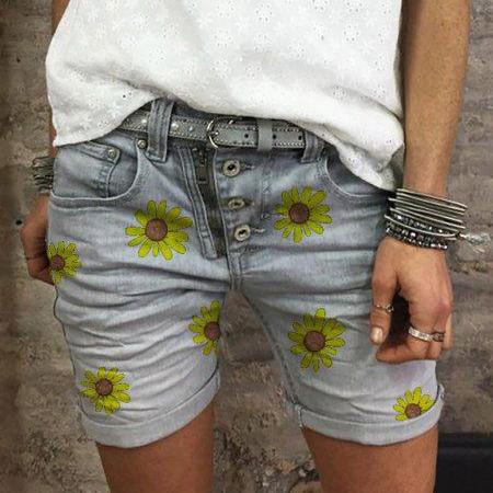 BUTTON DOWN ZIPPER PLUS SIZEE SHORTS PANTS