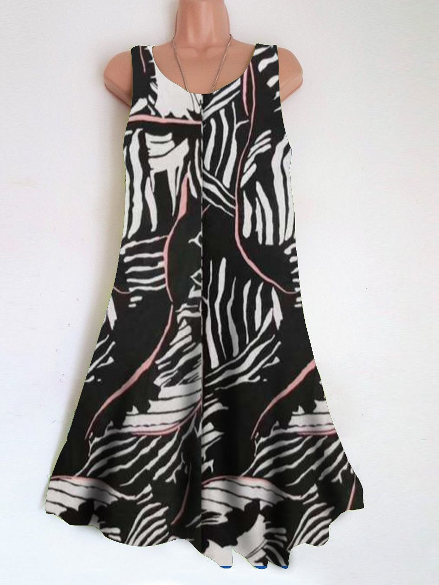 Ladies holiday print dress