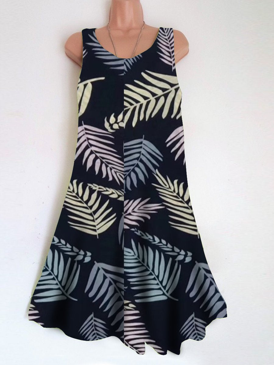 Women's casual print dress