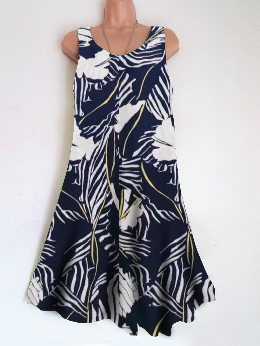 Ladies holiday print dress