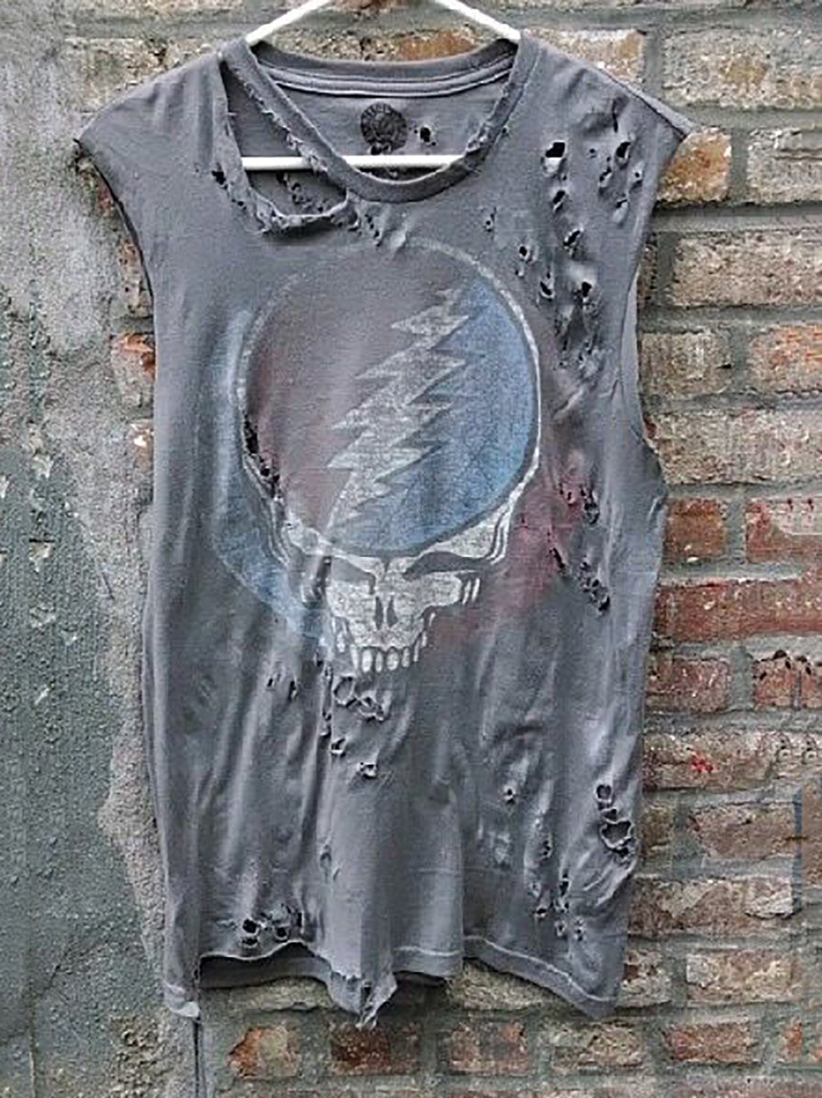 Ripped Graphic Plus Size Shirts