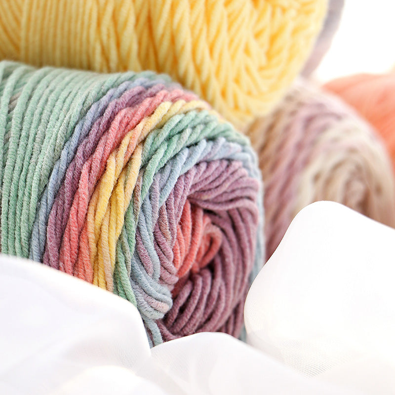 New Rainbow Color Cotton Yarn