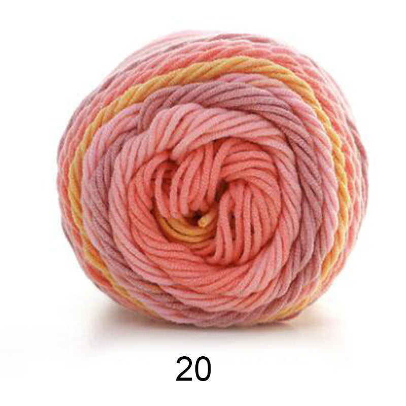 New Rainbow Color Cotton Yarn