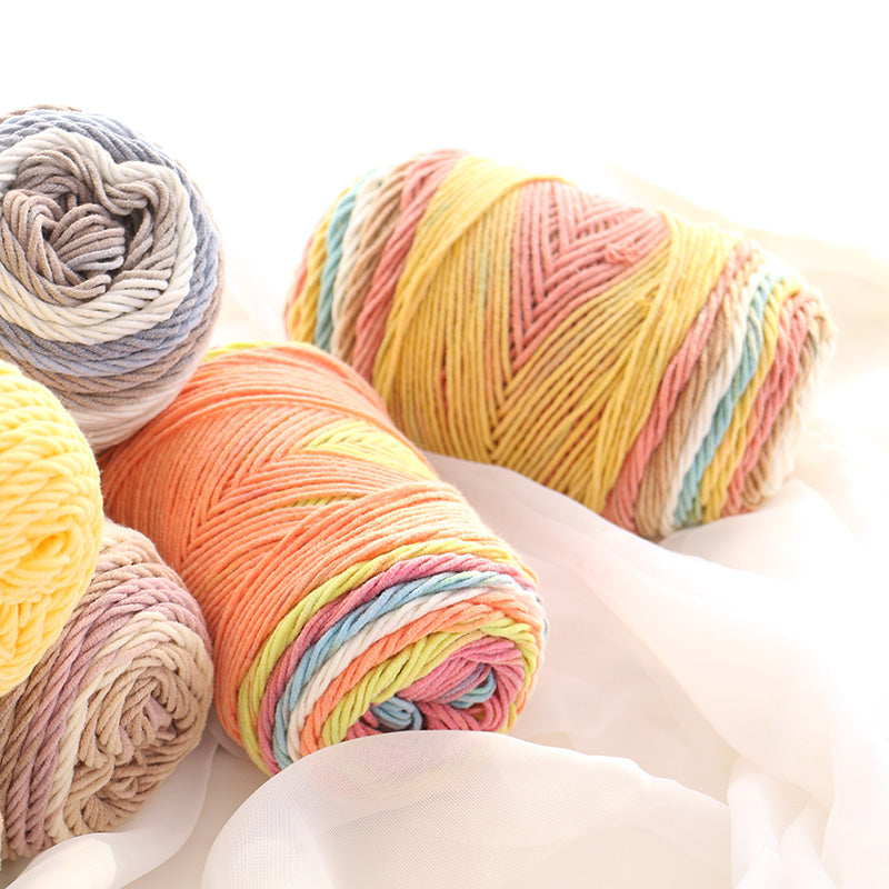 New Rainbow Color Cotton Yarn