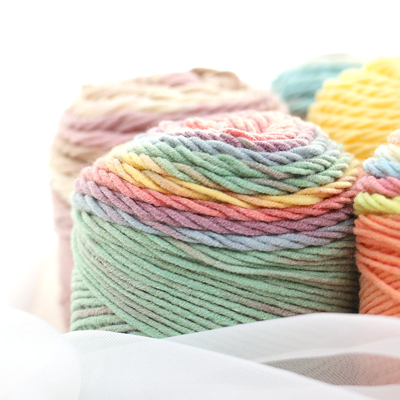 New Rainbow Color Cotton Yarn