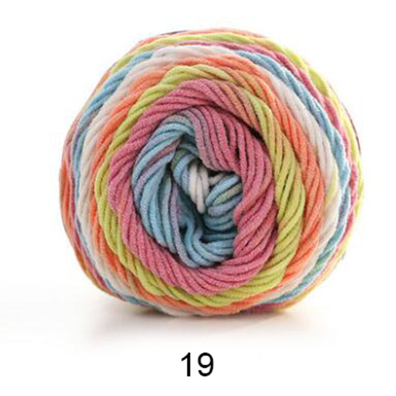 New Rainbow Color Cotton Yarn