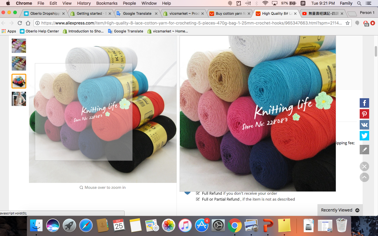 High Quality 8# Lace Cotton Yarn For Crocheting