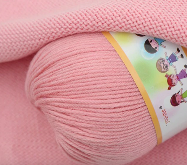 Cotton Silk Knitting Yarn Soft Warm Baby Yarn