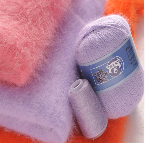 50+20g/set Long Plush Mink Cashmere Yarn