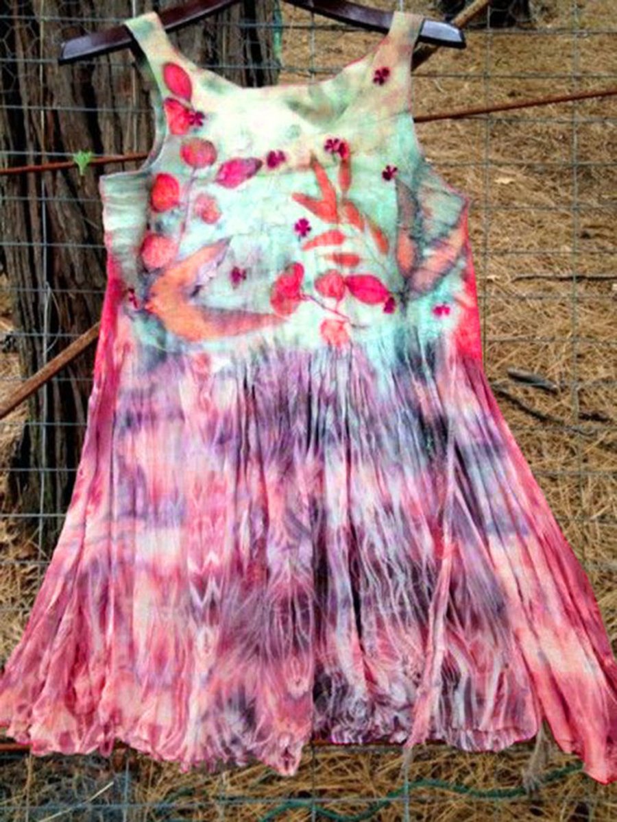 GREEN BOHO SLEEVELESS SHIRTS & TOPS