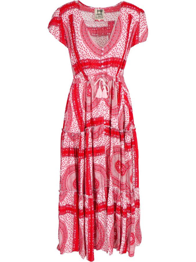 PLUS SIZE PRINT VACATION WOMEN SUMMER MAXI DRESSES