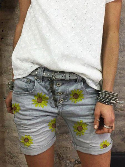 BUTTON DOWN ZIPPER PLUS SIZEE SHORTS PANTS