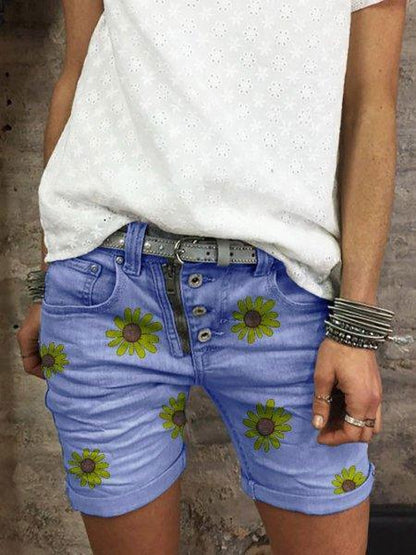 BUTTON DOWN ZIPPER PLUS SIZEE SHORTS PANTS